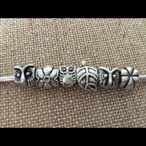 5/$25 Owl themed bead set for bracelet